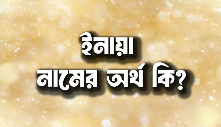 ইনায়া নামের অর্থ কি? (ইসলামিক ও আরবি অর্থ জেনে নিন)